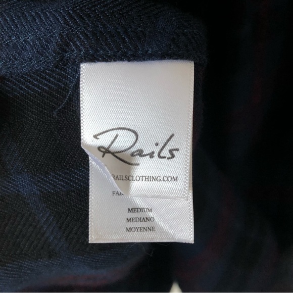 Rails | Hunter Midnight Merlot Gold Flannel Shirt - Picture 6 of 9